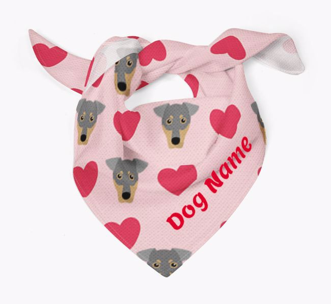 'Heart Pattern' - Personalized {breedFullName} Bandana